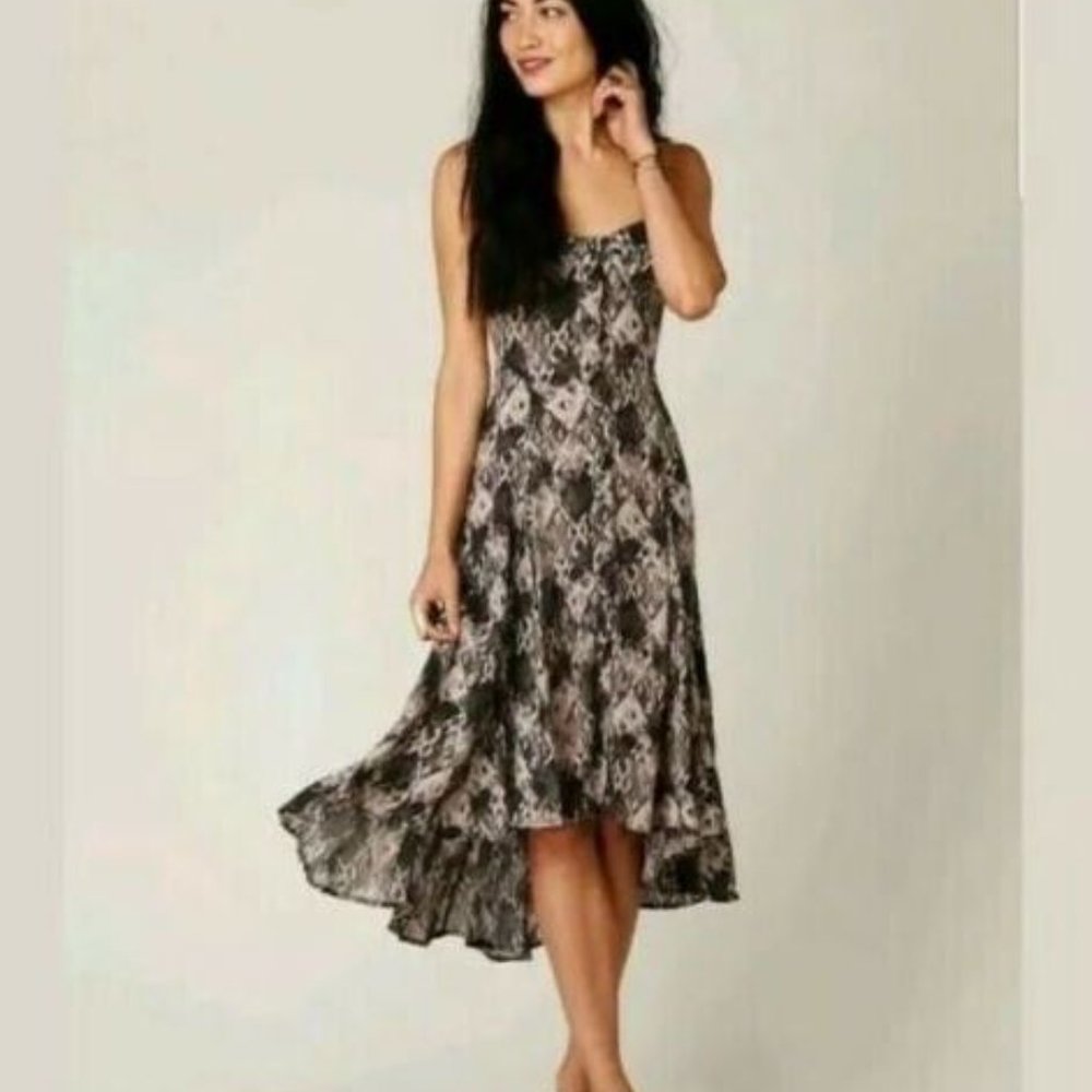 Free People New Romantics High Low Midi Slip Dress - Size 2 - Coastal Cowgirl